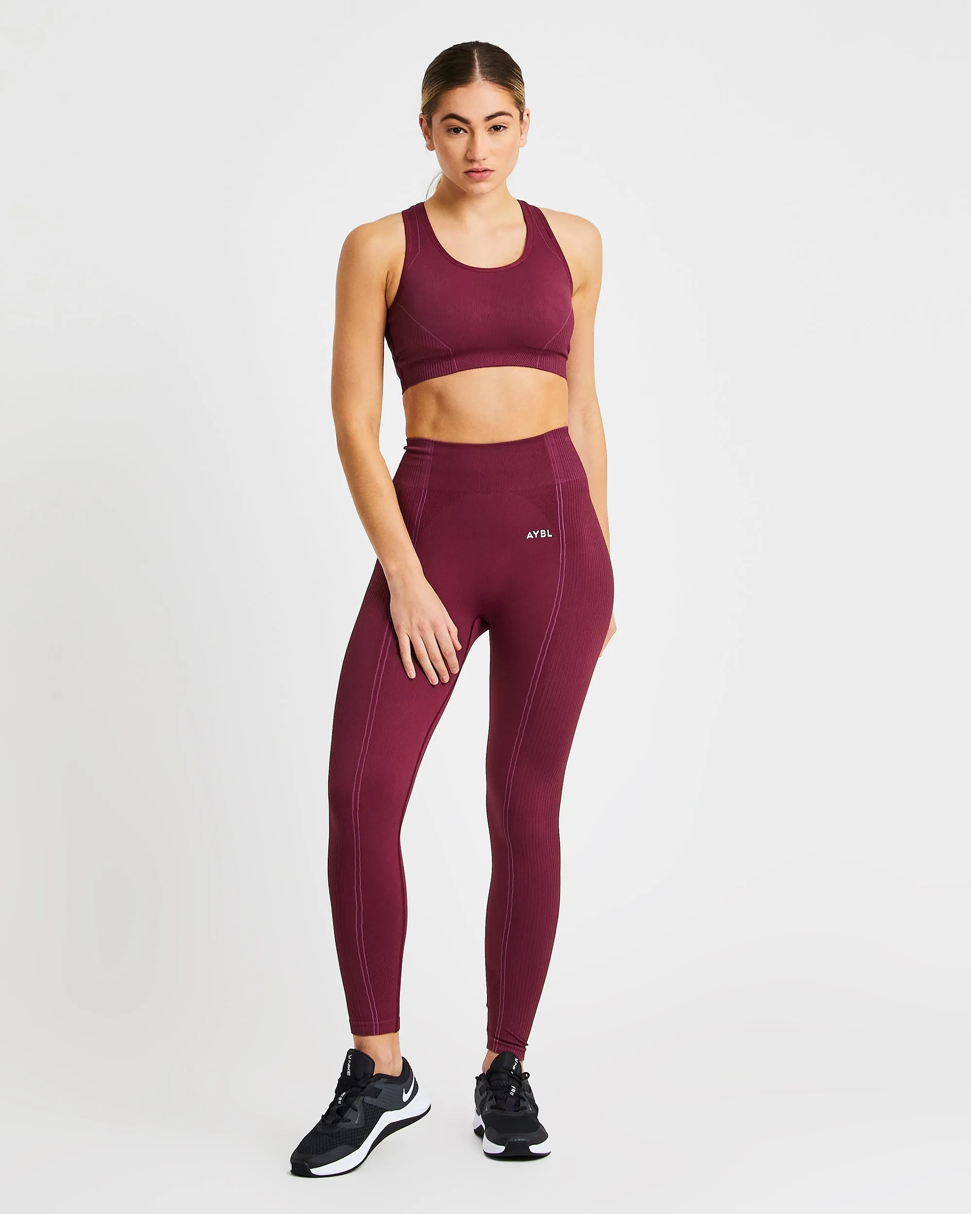 Reflex Seamless Leggings - Plum sold by AYBL product image thumbnail 3