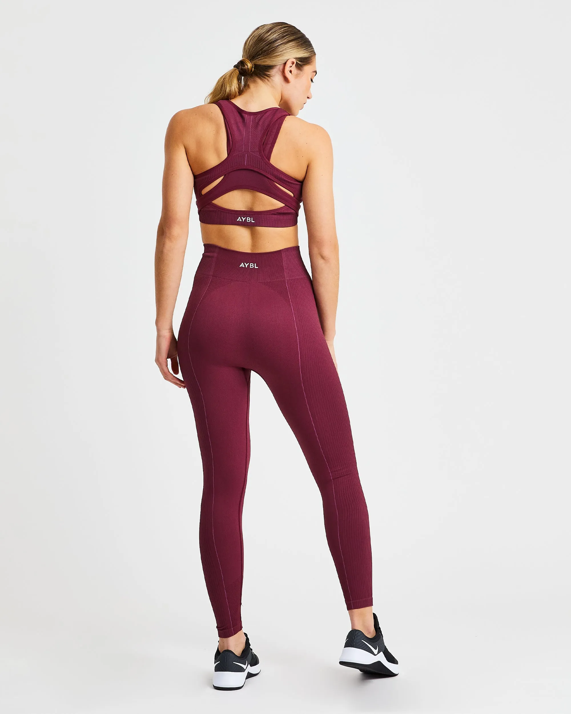 Reflex Seamless Leggings - Plum sold by AYBL product image thumbnail 4