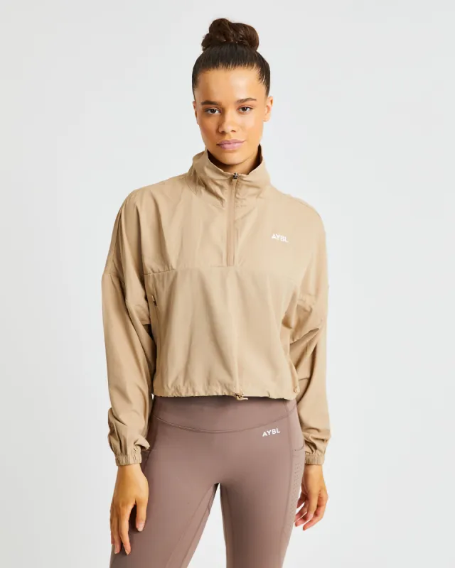 Everyday 1/2 Zip Pullover - Nude sold by AYBL