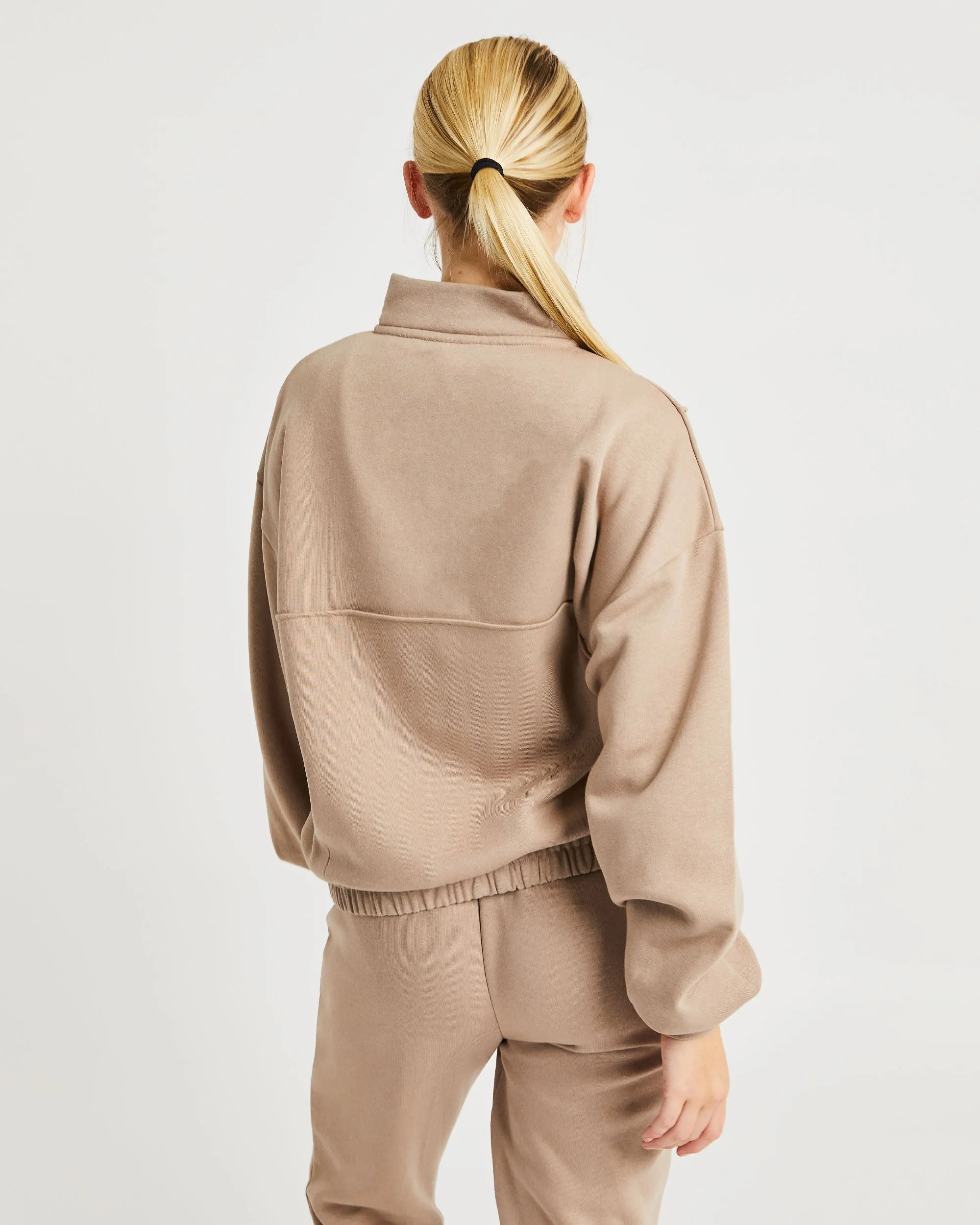 Luxe 1/2 Zip Pullover - Mocha sold by AYBL product image thumbnail 2