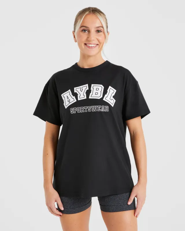 AYBL Sports Oversized T Shirt - Black sold by AYBL