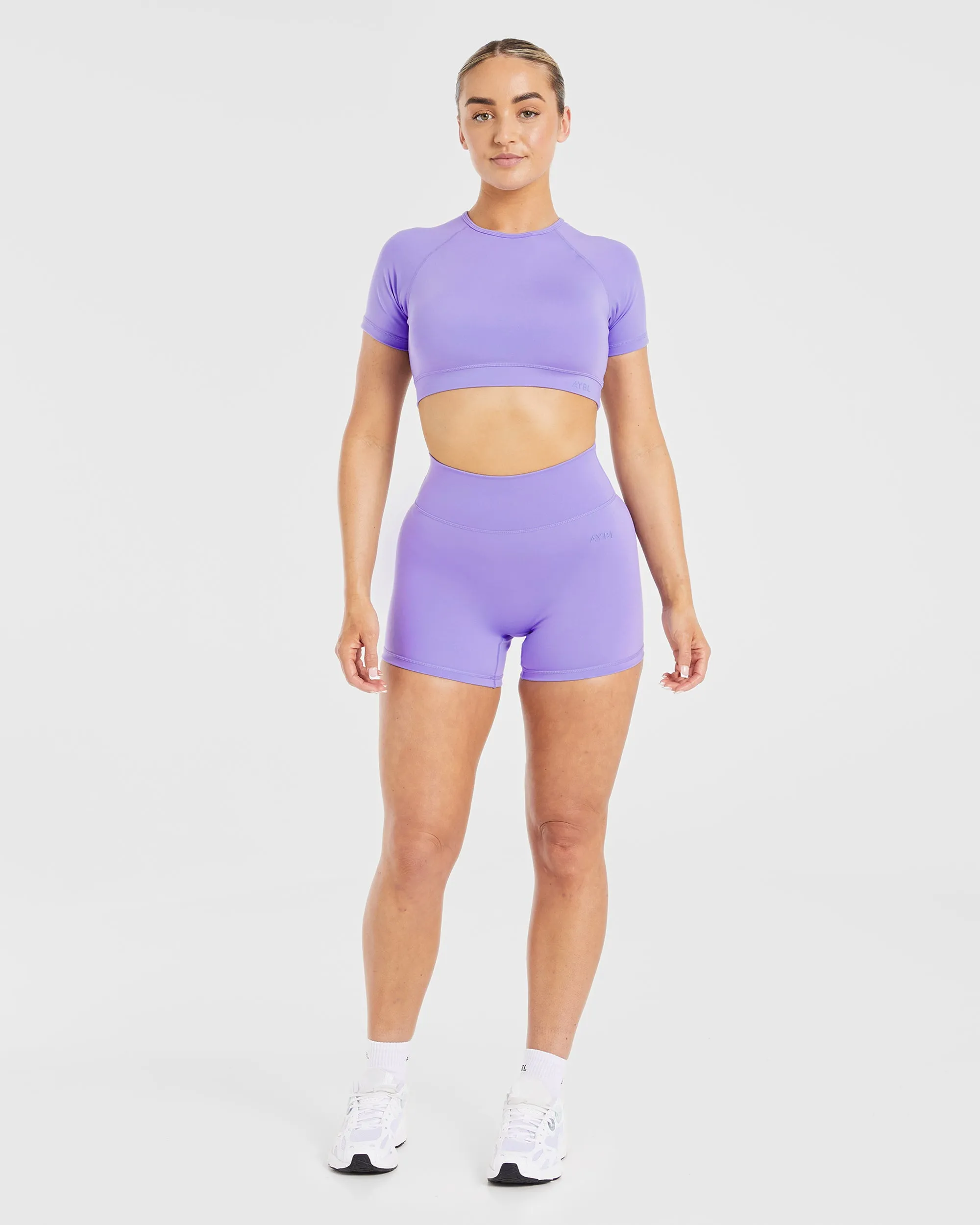 Staple Crop Top - Vibrant Violet sold by AYBL product image thumbnail 3