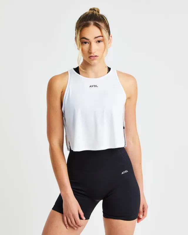 Strive Crop Vest - White sold by AYBL