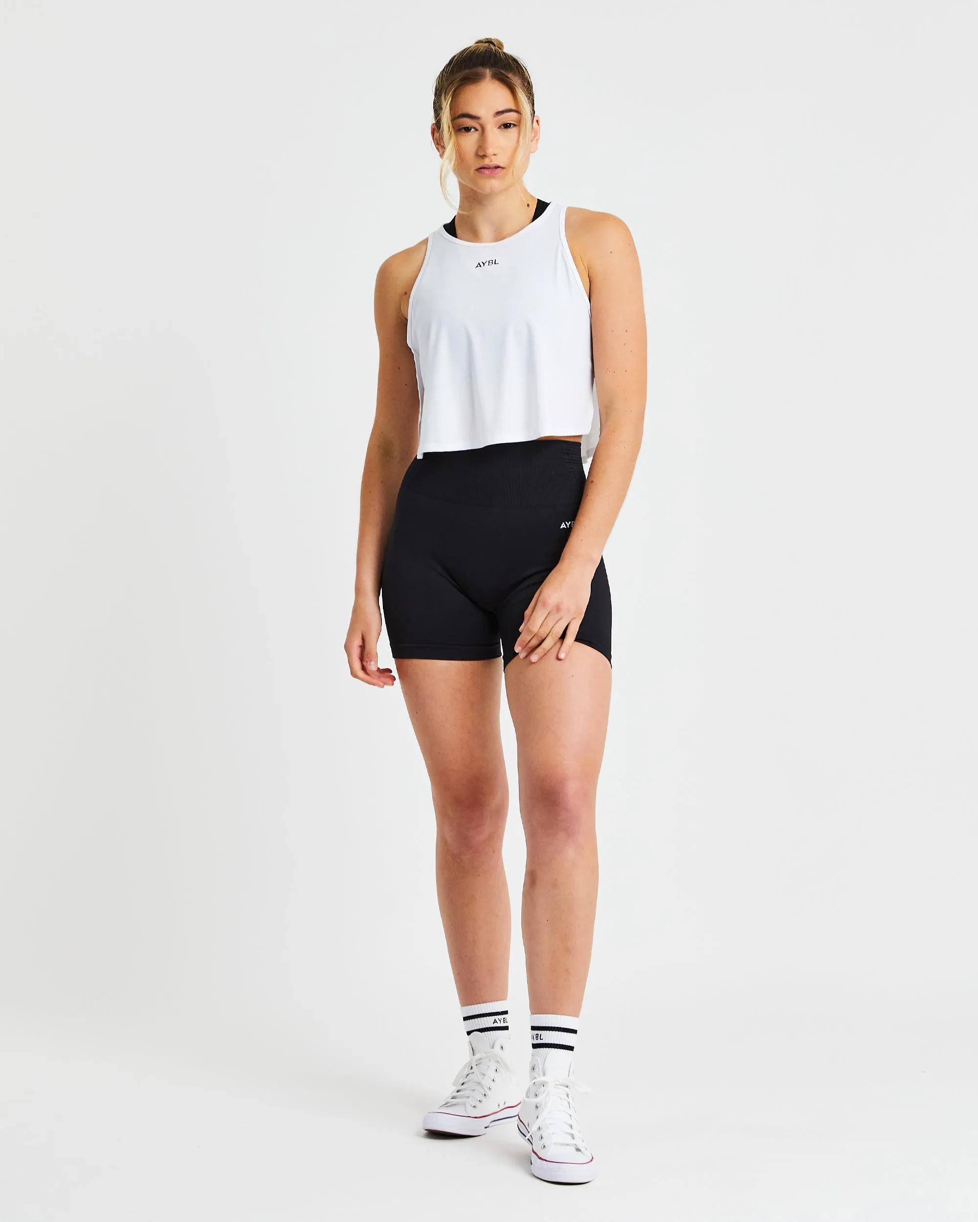 Strive Crop Vest - White sold by AYBL product image thumbnail 3