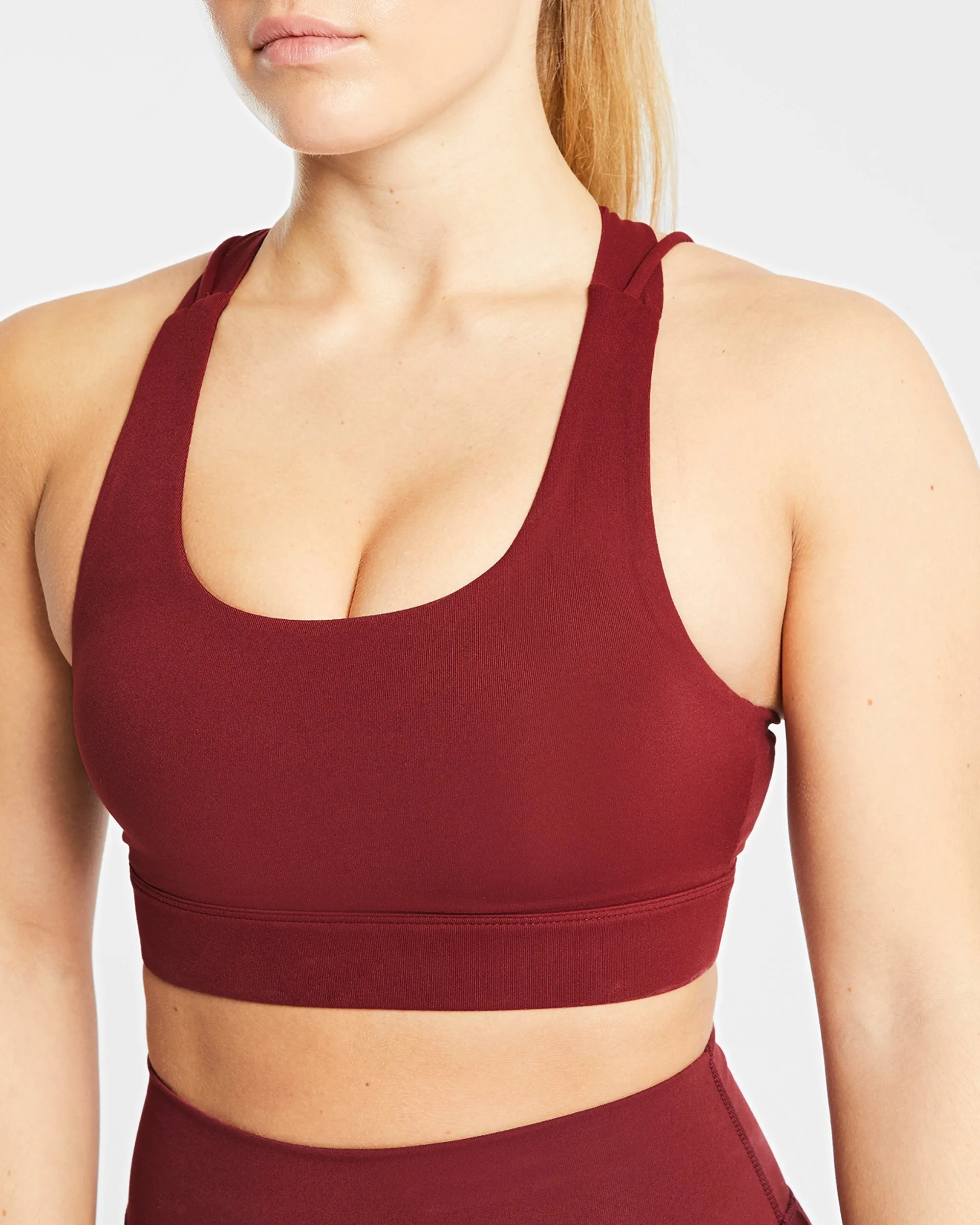 Core Sports Bra - Mauve Wine sold by AYBL product image thumbnail 5