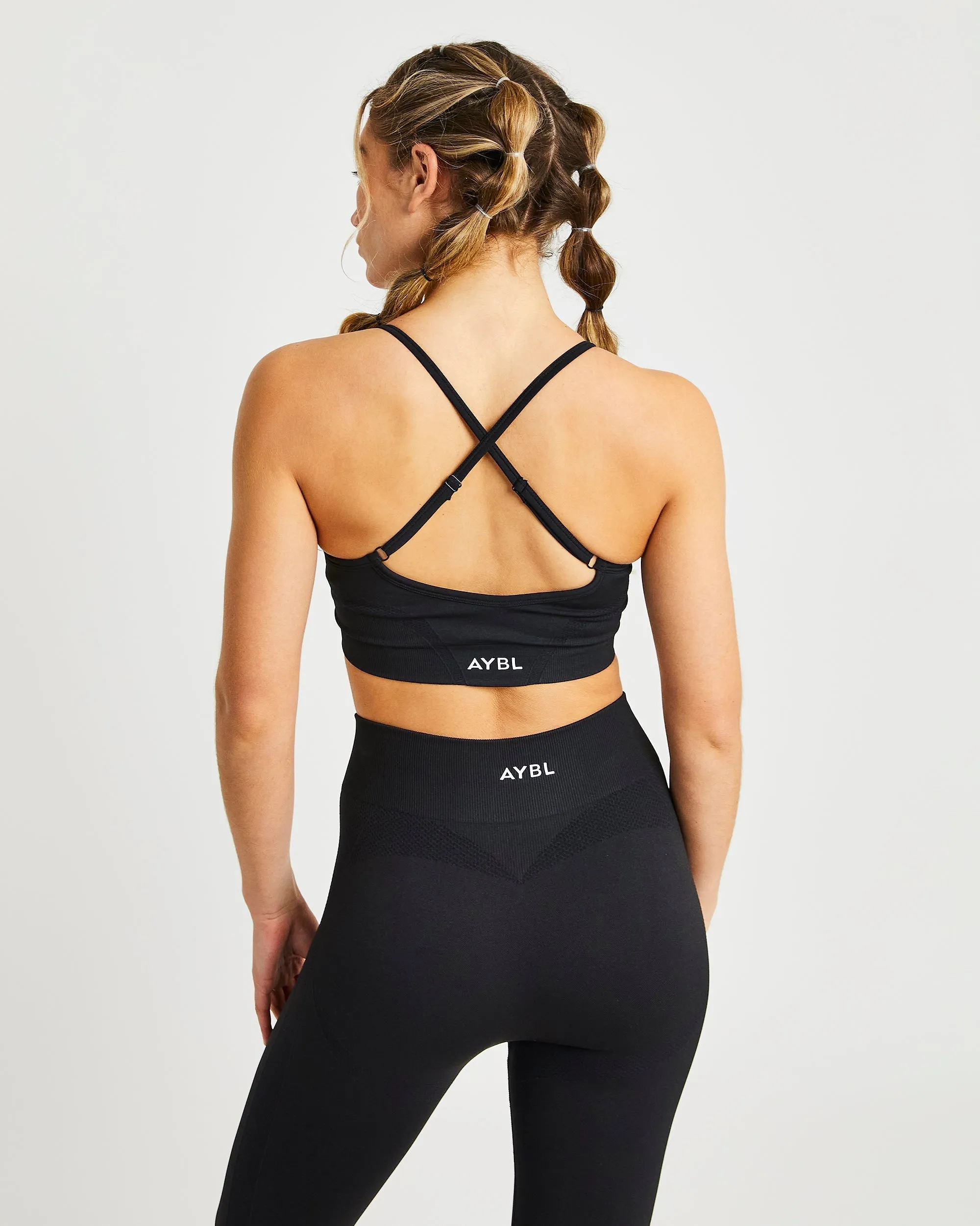 Motion Seamless Sports Bra - Black sold by AYBL product image thumbnail 2