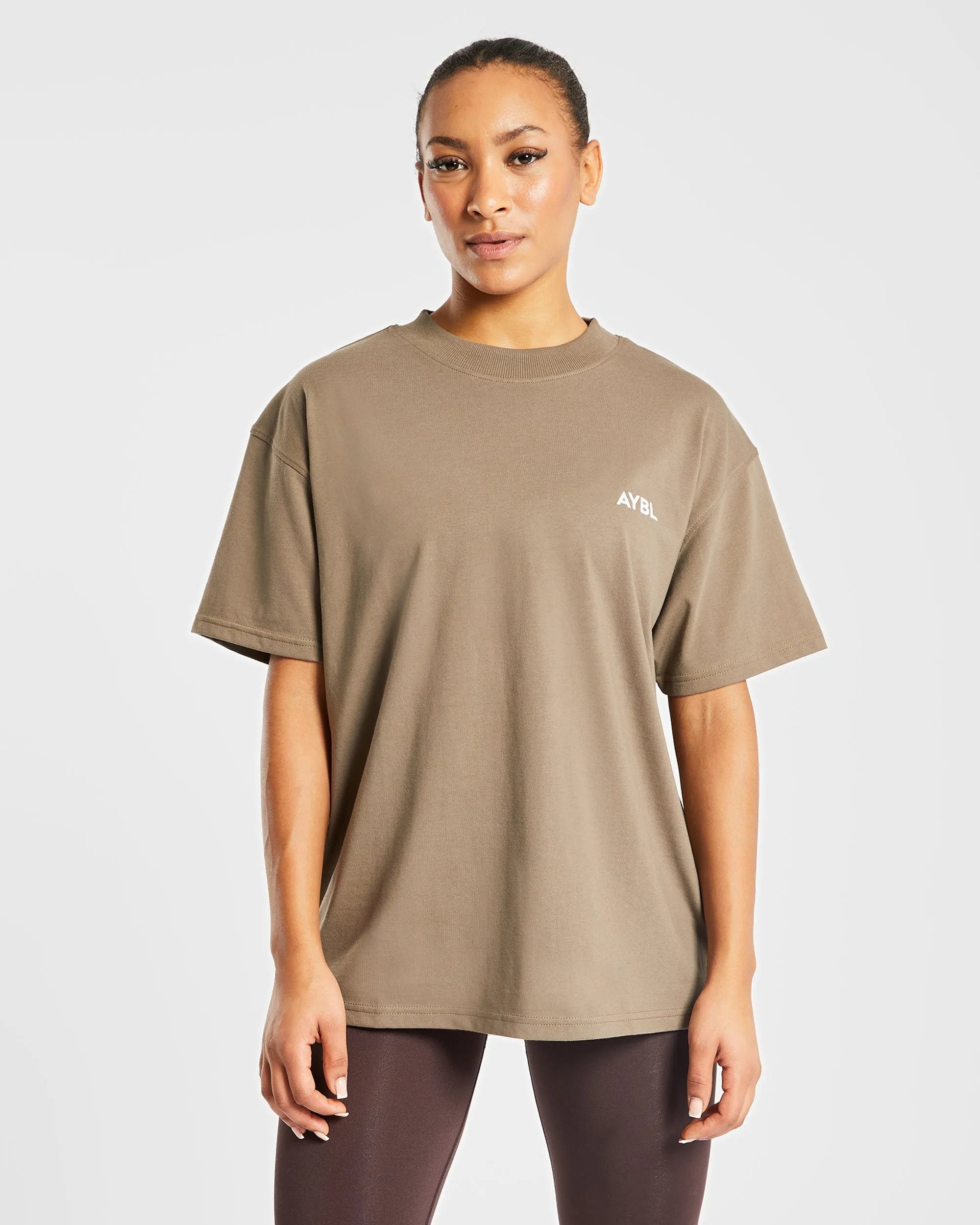 AYBL Club Oversized T Shirt - Brown sold by AYBL product image thumbnail 2