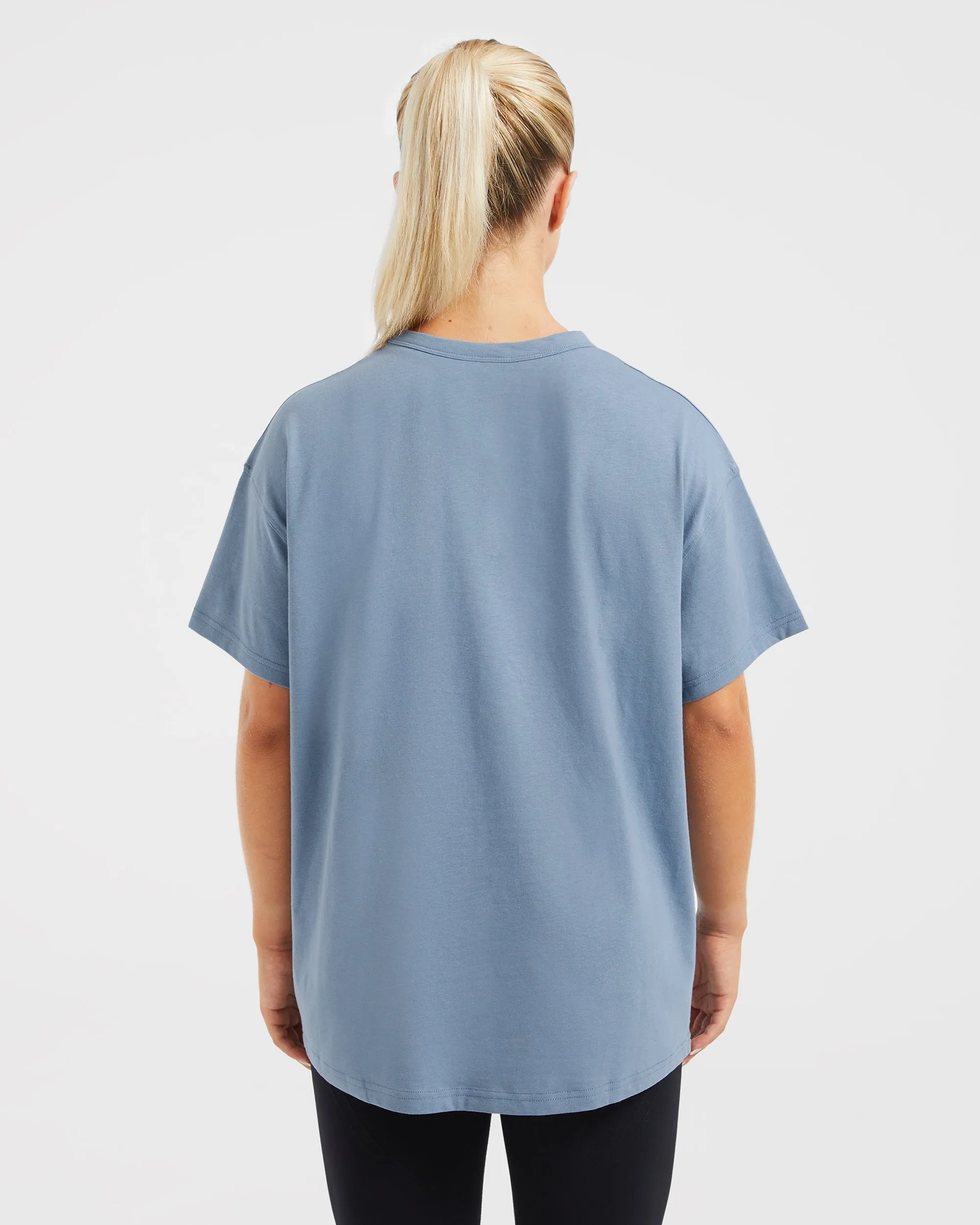 Varsity Oversized T Shirt - Blue sold by AYBL product image thumbnail 2