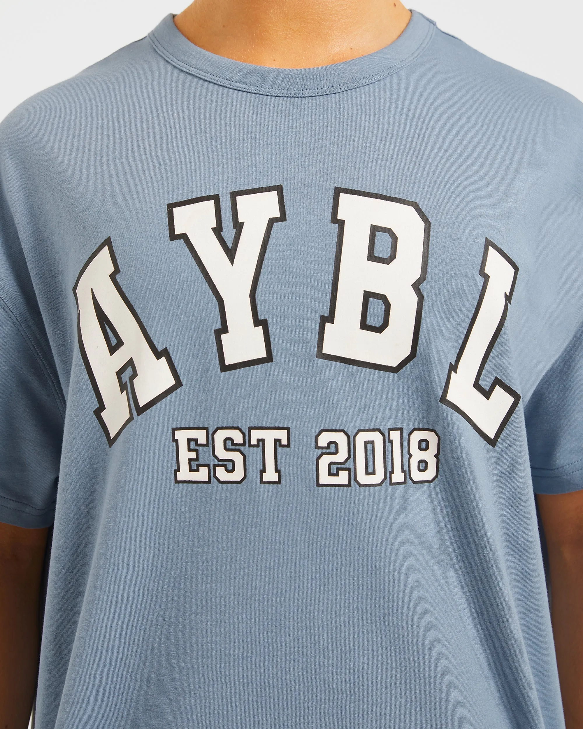 Varsity Oversized T Shirt - Blue sold by AYBL product image thumbnail 5