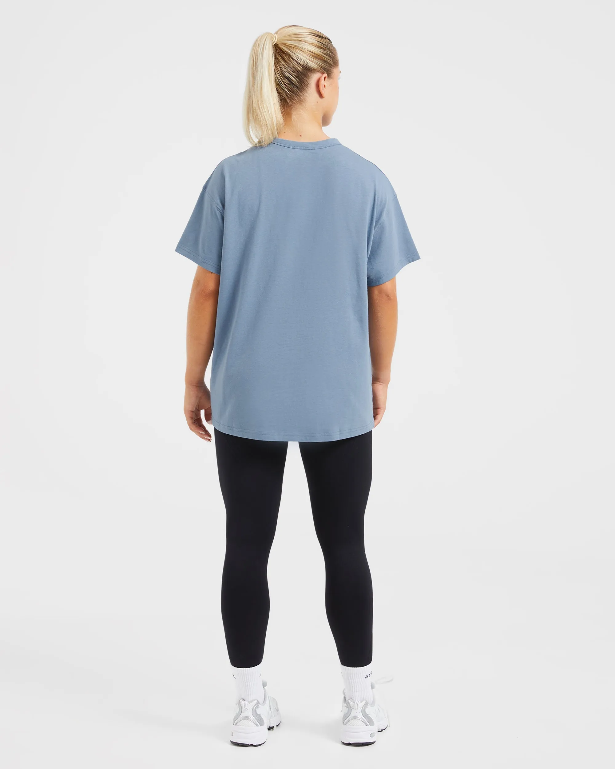 Varsity Oversized T Shirt - Blue sold by AYBL product image thumbnail 4
