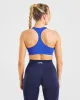 Essential Seamless Racer Back Sports Bra - Cobalt Blue sold by AYBL