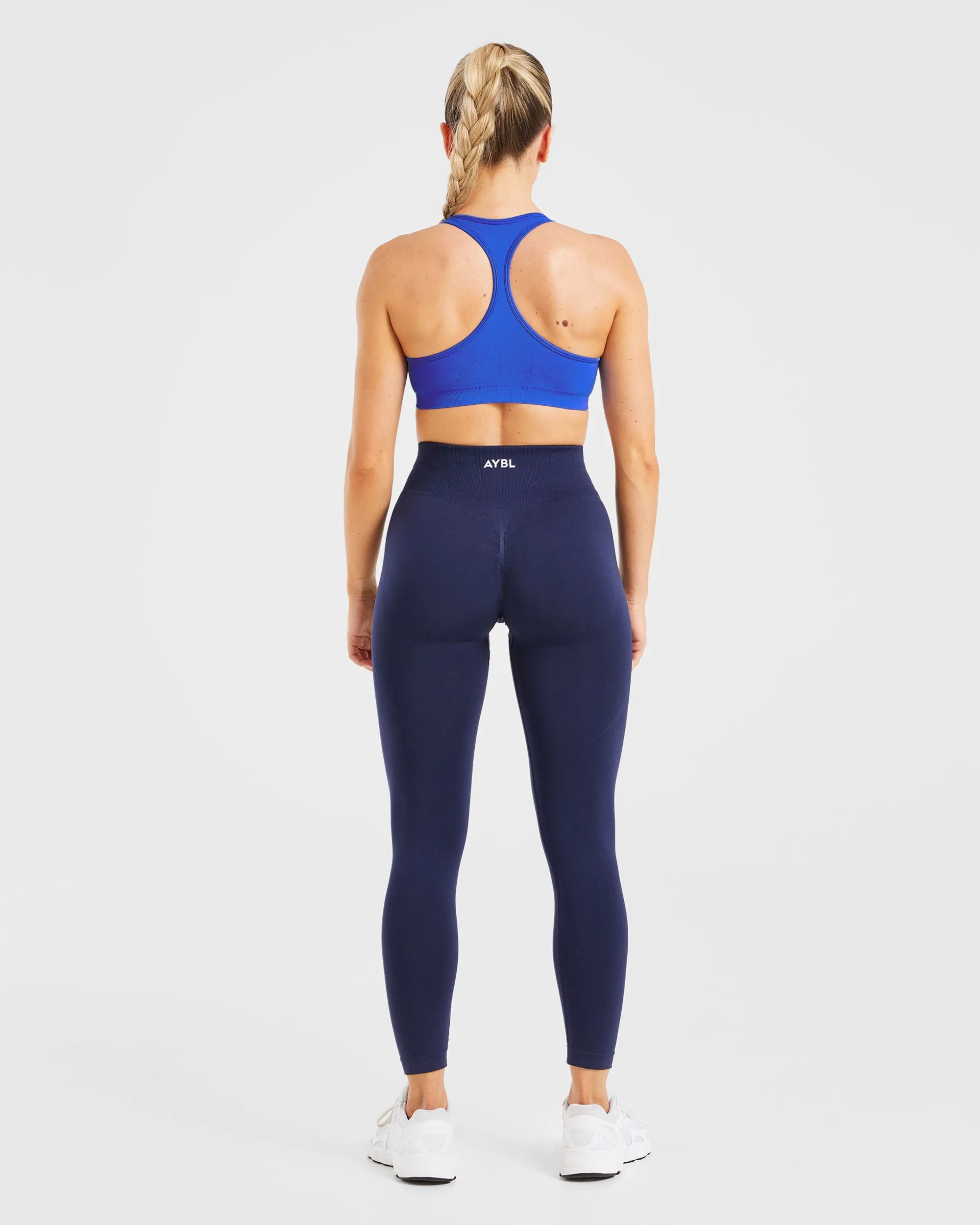 Essential Seamless Racer Back Sports Bra - Cobalt Blue sold by AYBL product image thumbnail 4