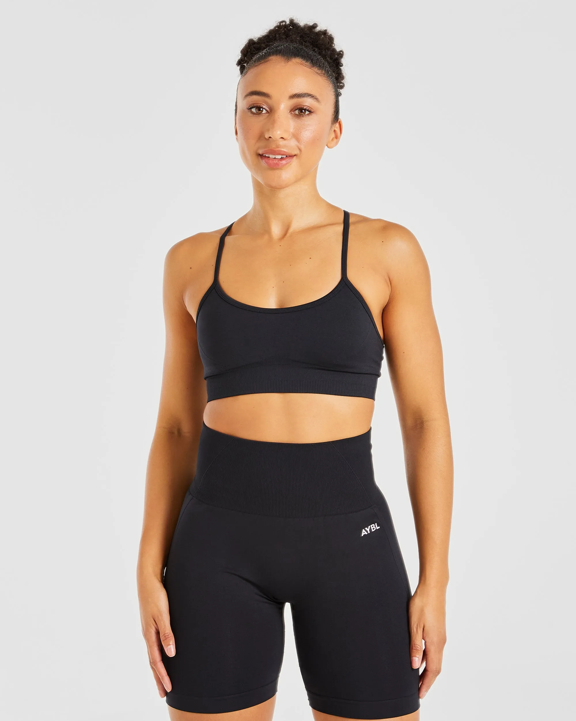 Empower Seamless Sports Bra - Black sold by AYBL