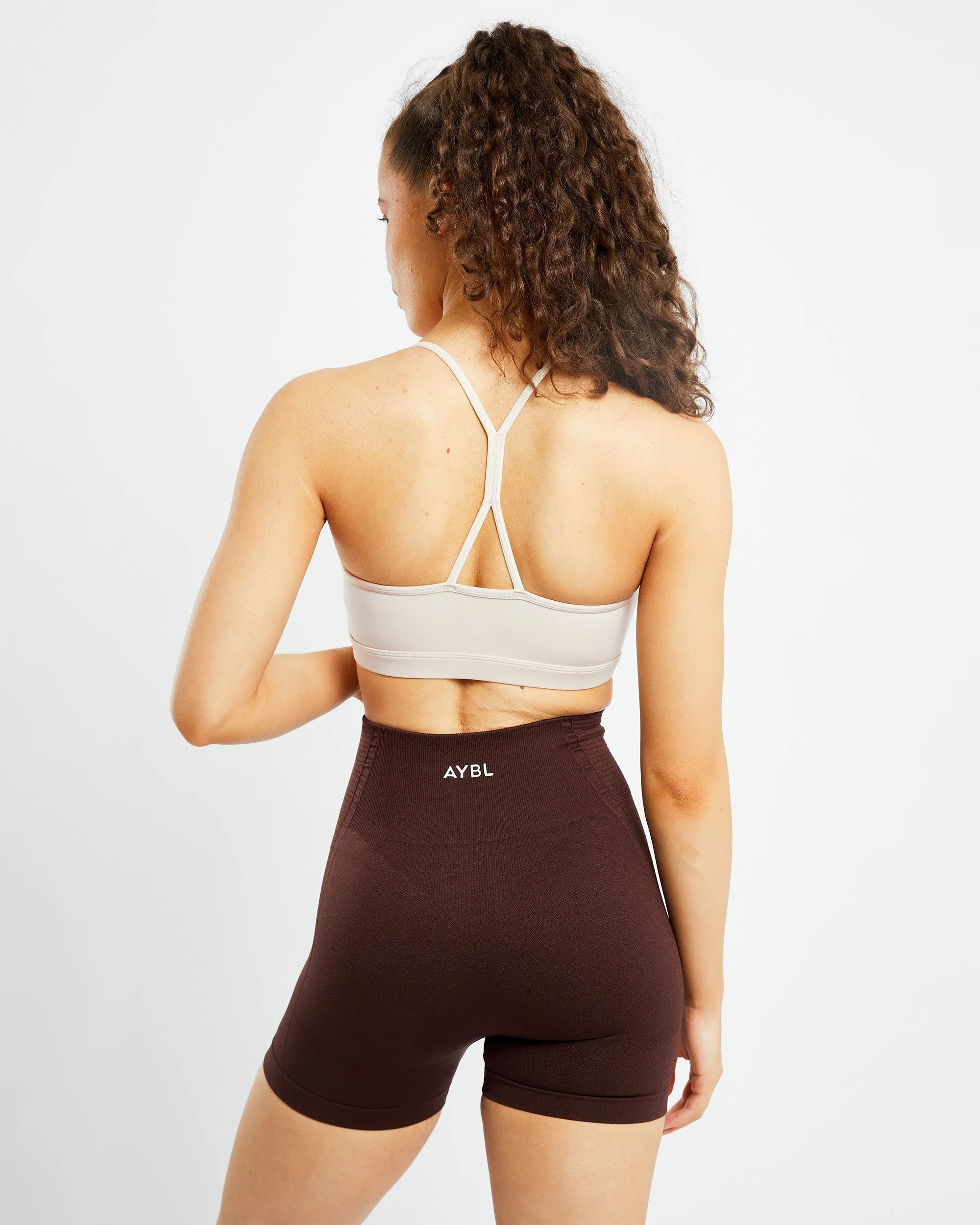 Essential Ruched Sports Bra - Beige sold by AYBL product image thumbnail 2