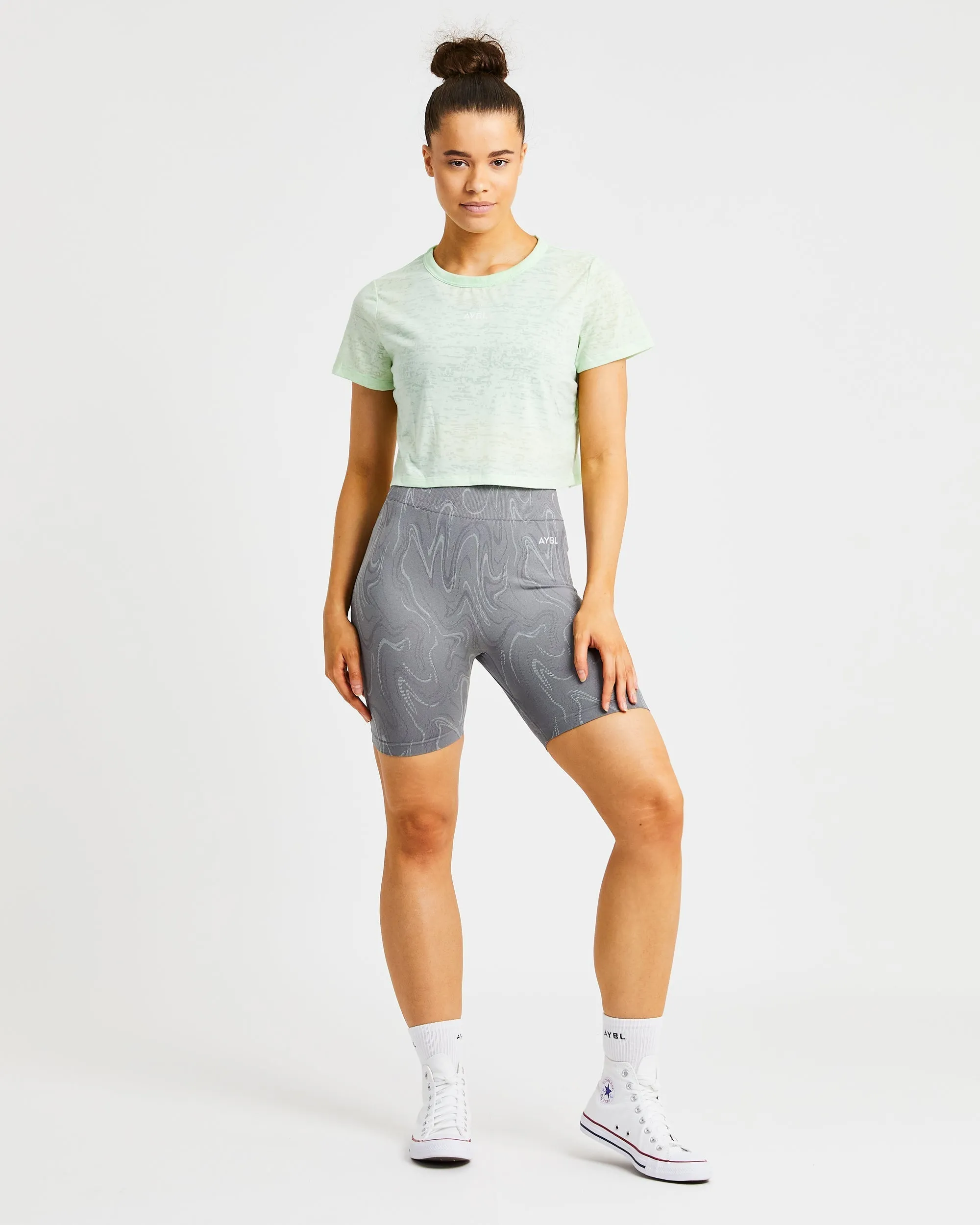 Velocity Crop T Shirt - Mint sold by AYBL product image thumbnail 3