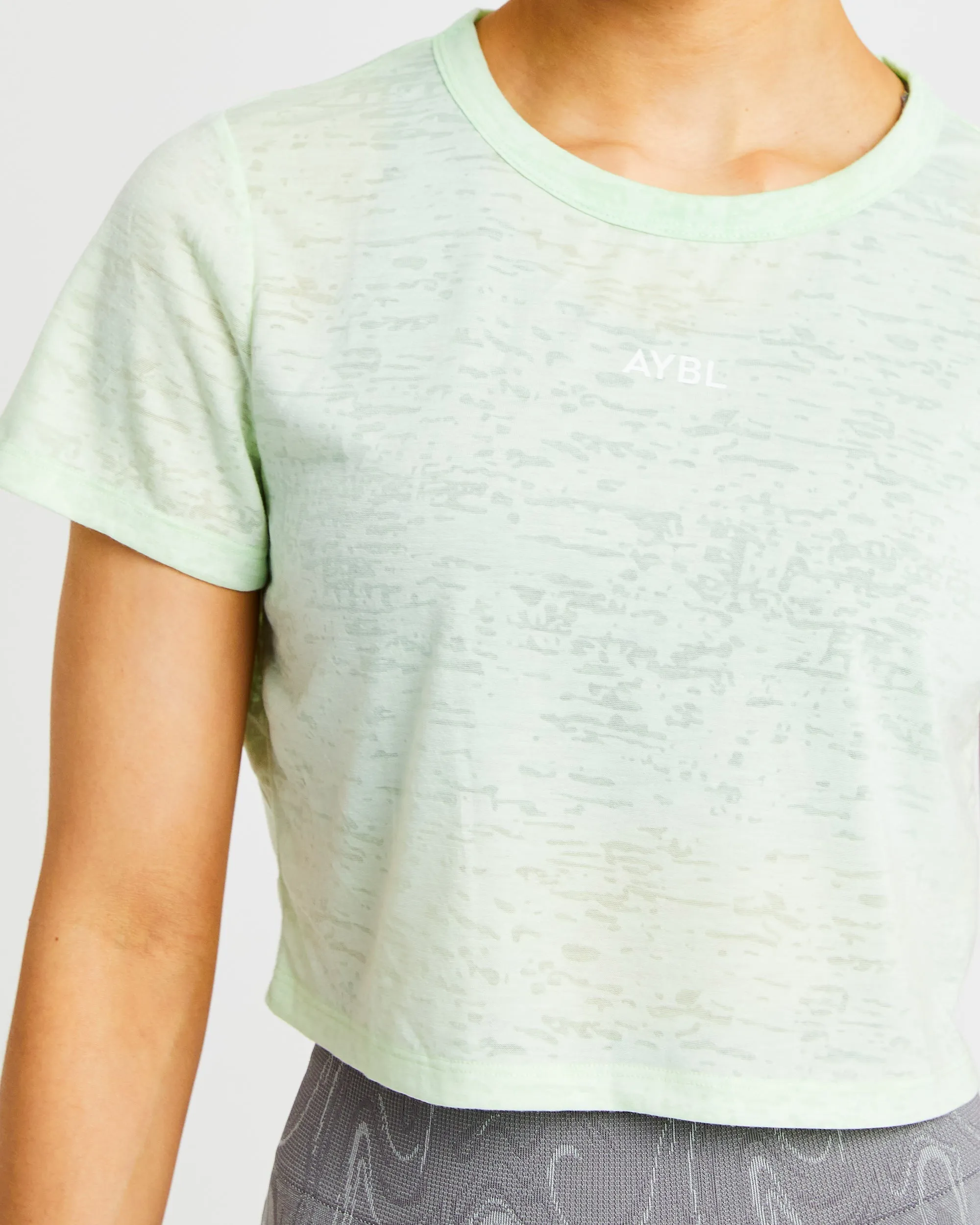 Velocity Crop T Shirt - Mint sold by AYBL product image thumbnail 5