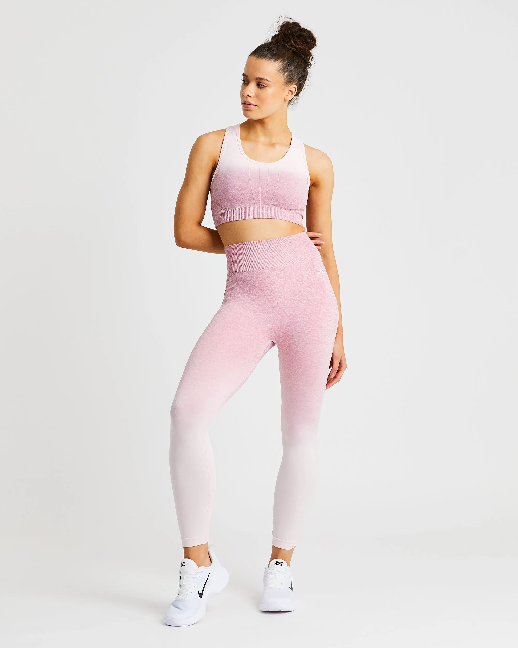 Pulse Ombré Seamless Sports Bra - Pink sold by AYBL product image thumbnail 3
