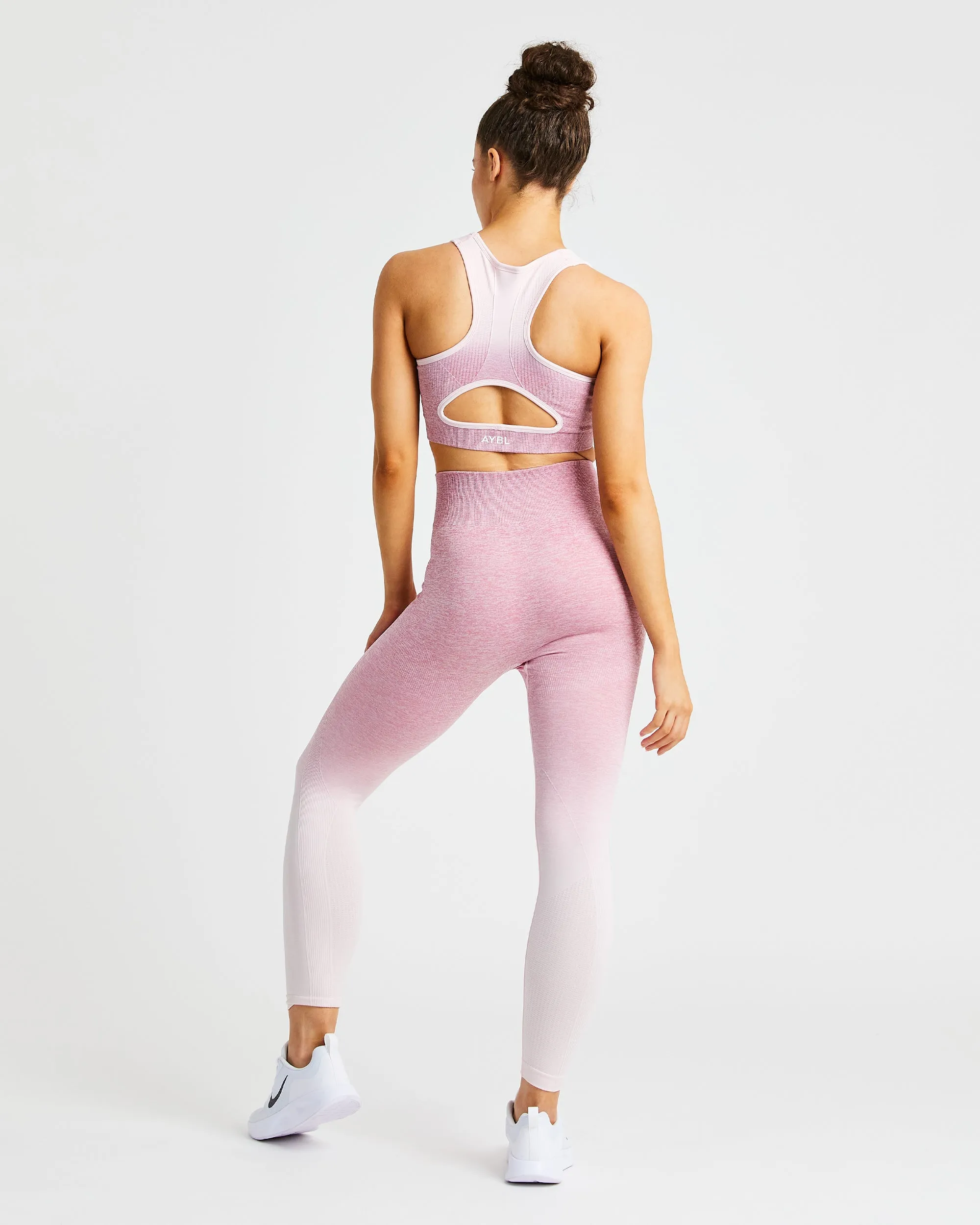 Pulse Ombré Seamless Sports Bra - Pink sold by AYBL product image thumbnail 4