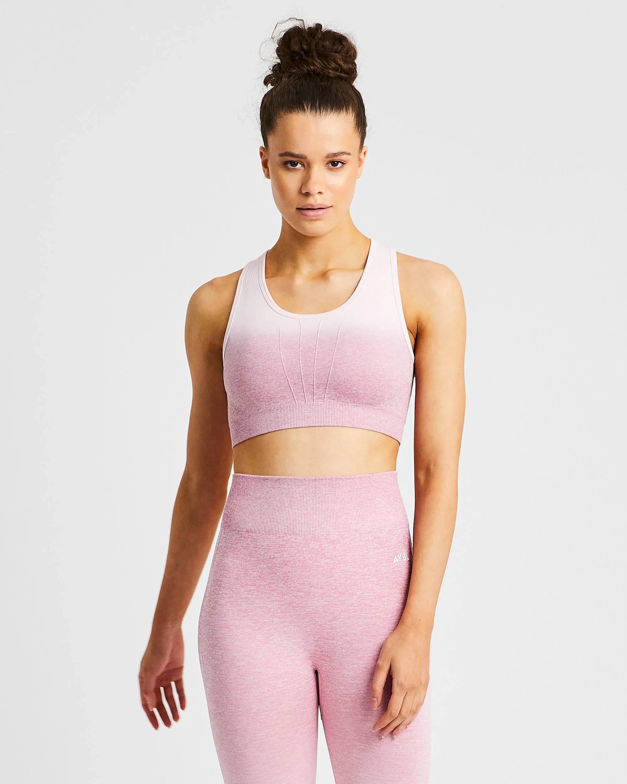 Pulse Ombré Seamless Sports Bra - Pink sold by AYBL