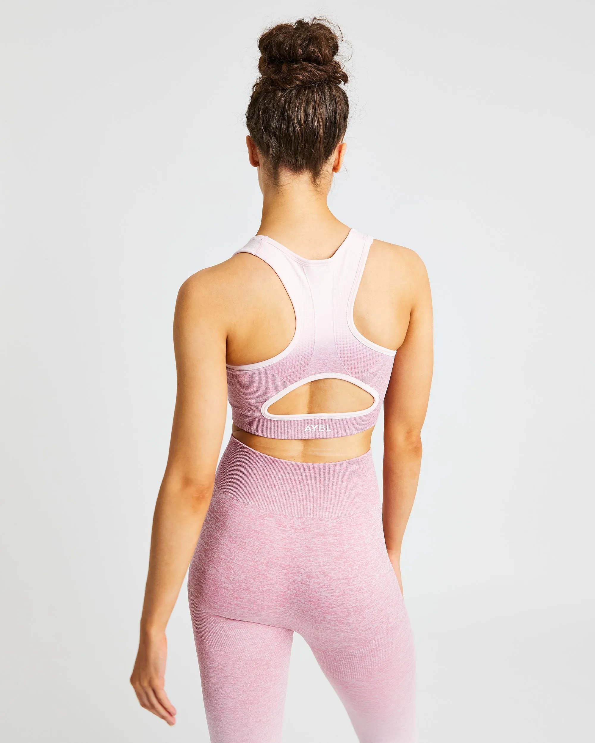 Pulse Ombré Seamless Sports Bra - Pink sold by AYBL product image thumbnail 2