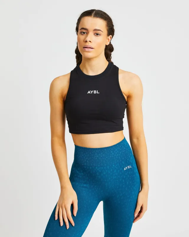 Training Crop Vest - Black sold by AYBL