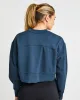 Oversized Crop Jumper - Navy sold by AYBL