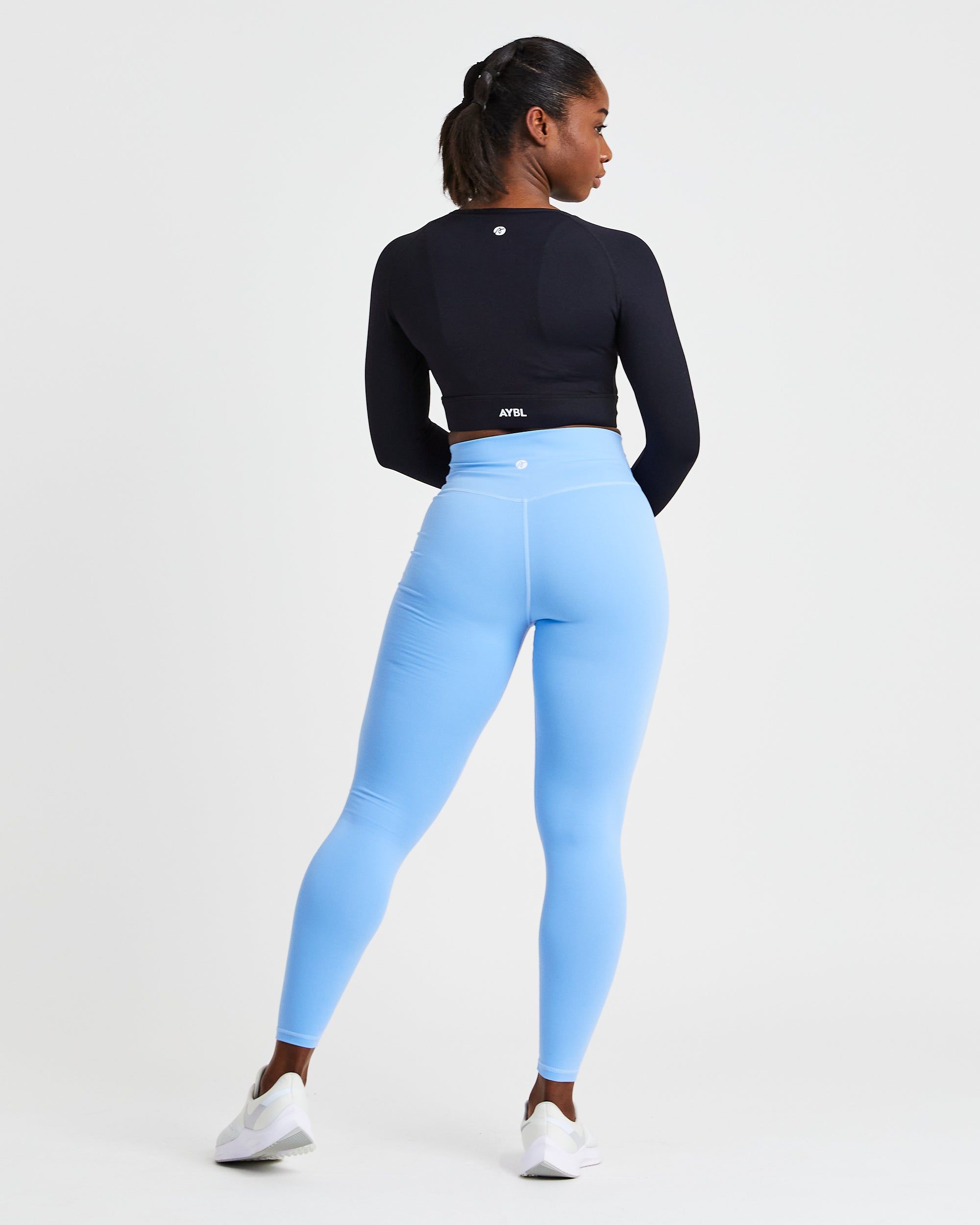 Core Long Sleeve Crop Top - Black sold by AYBL product image thumbnail 4