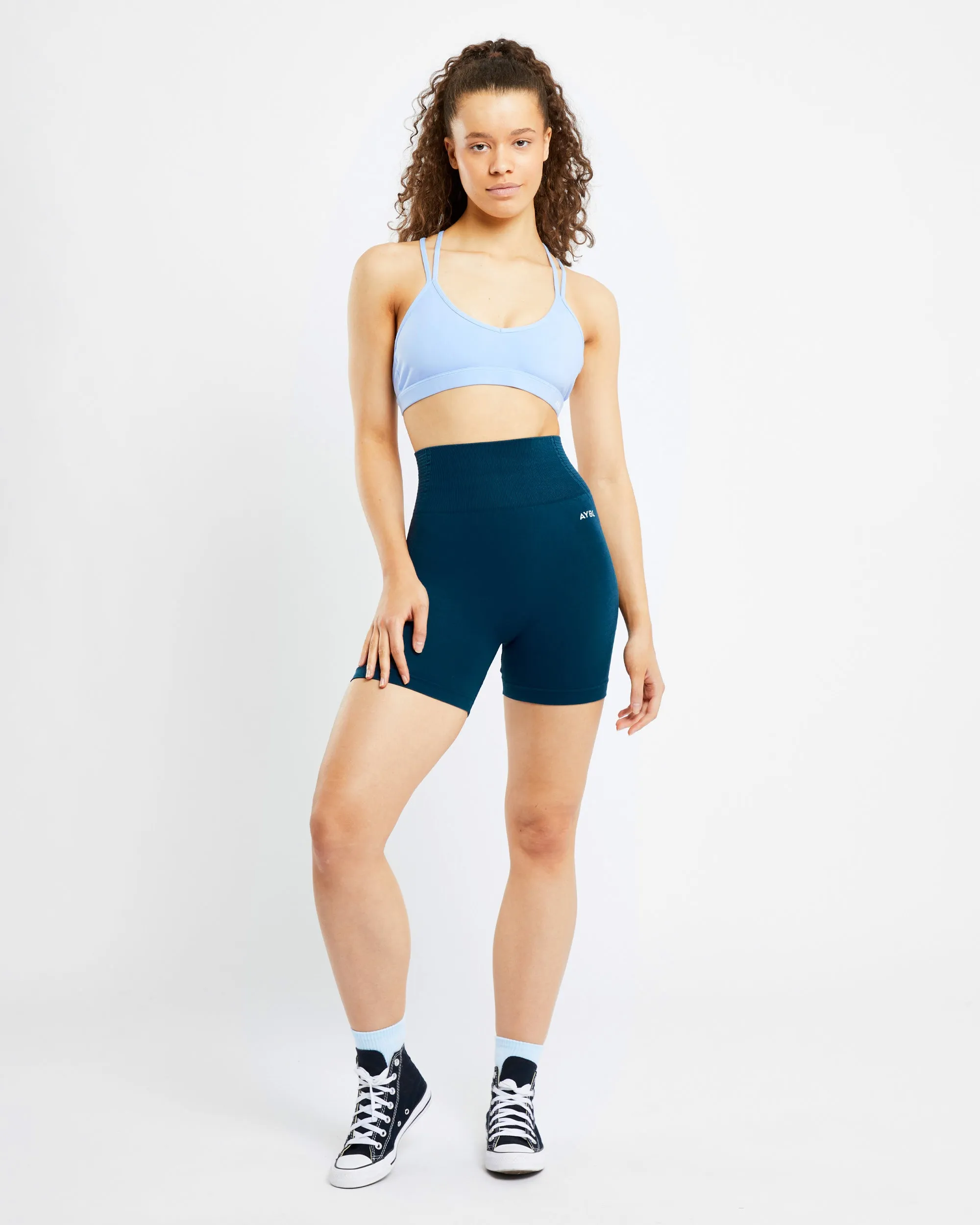 Essential Strappy Sports Bra - Powder Blue sold by AYBL product image thumbnail 3