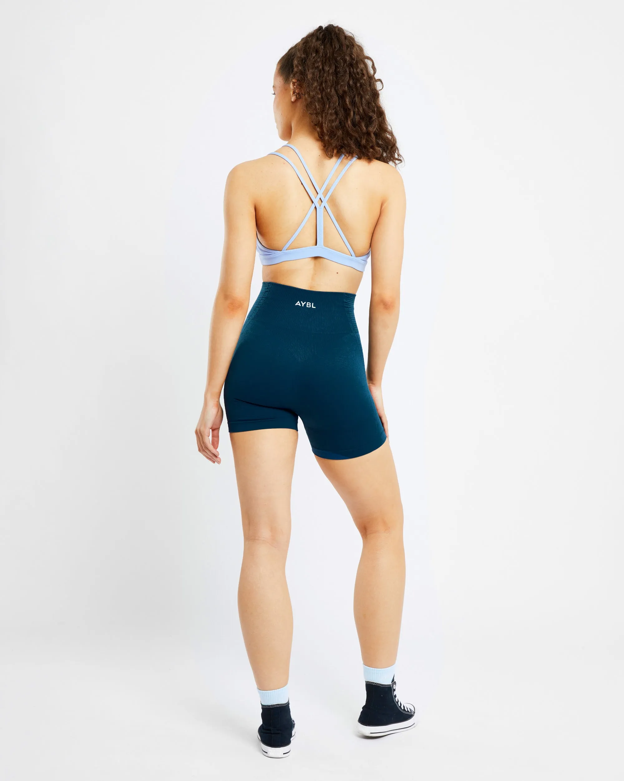 Essential Strappy Sports Bra - Powder Blue sold by AYBL product image thumbnail 4