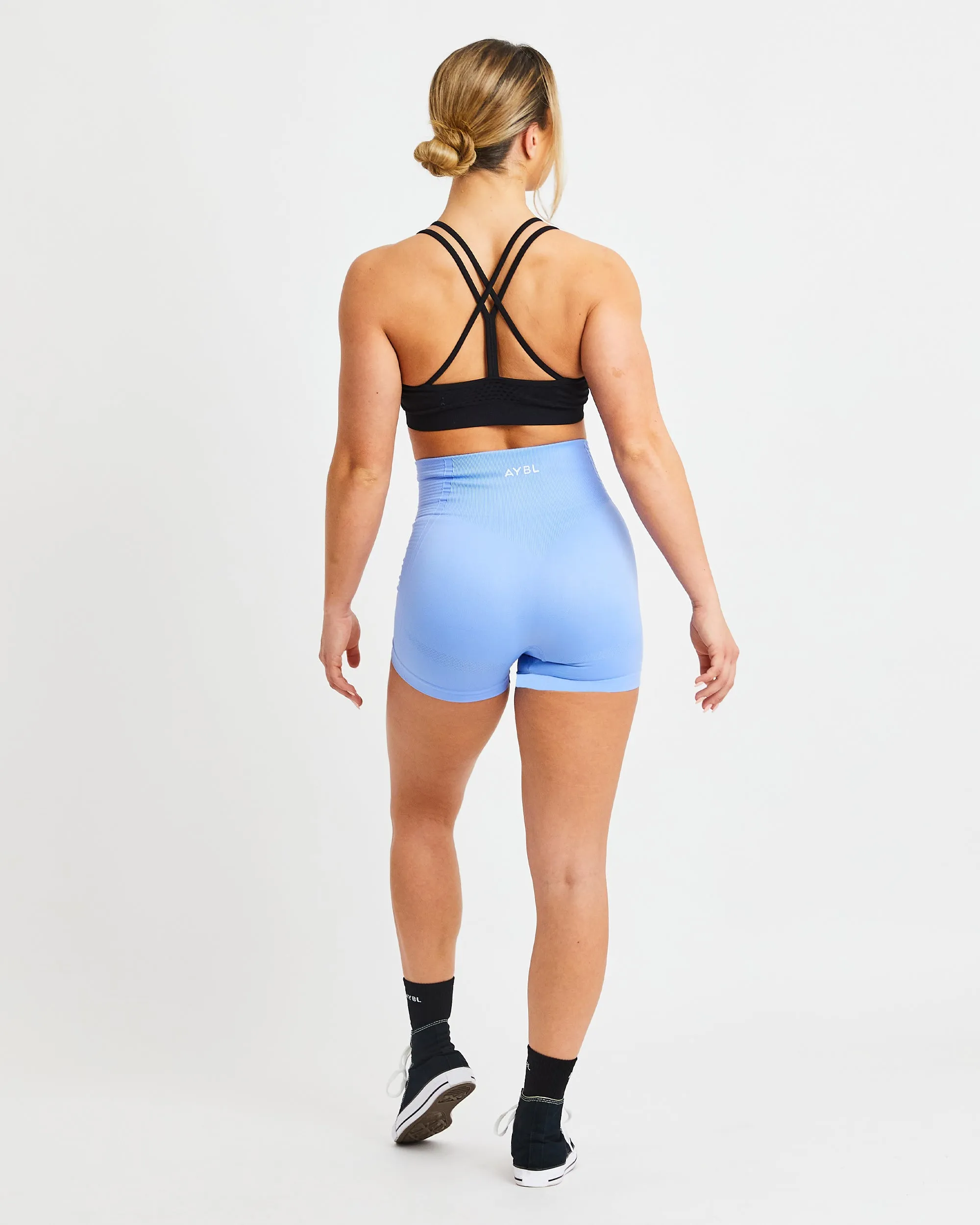 Essential Seamless Strappy Sports Bra - Black sold by AYBL product image thumbnail 4