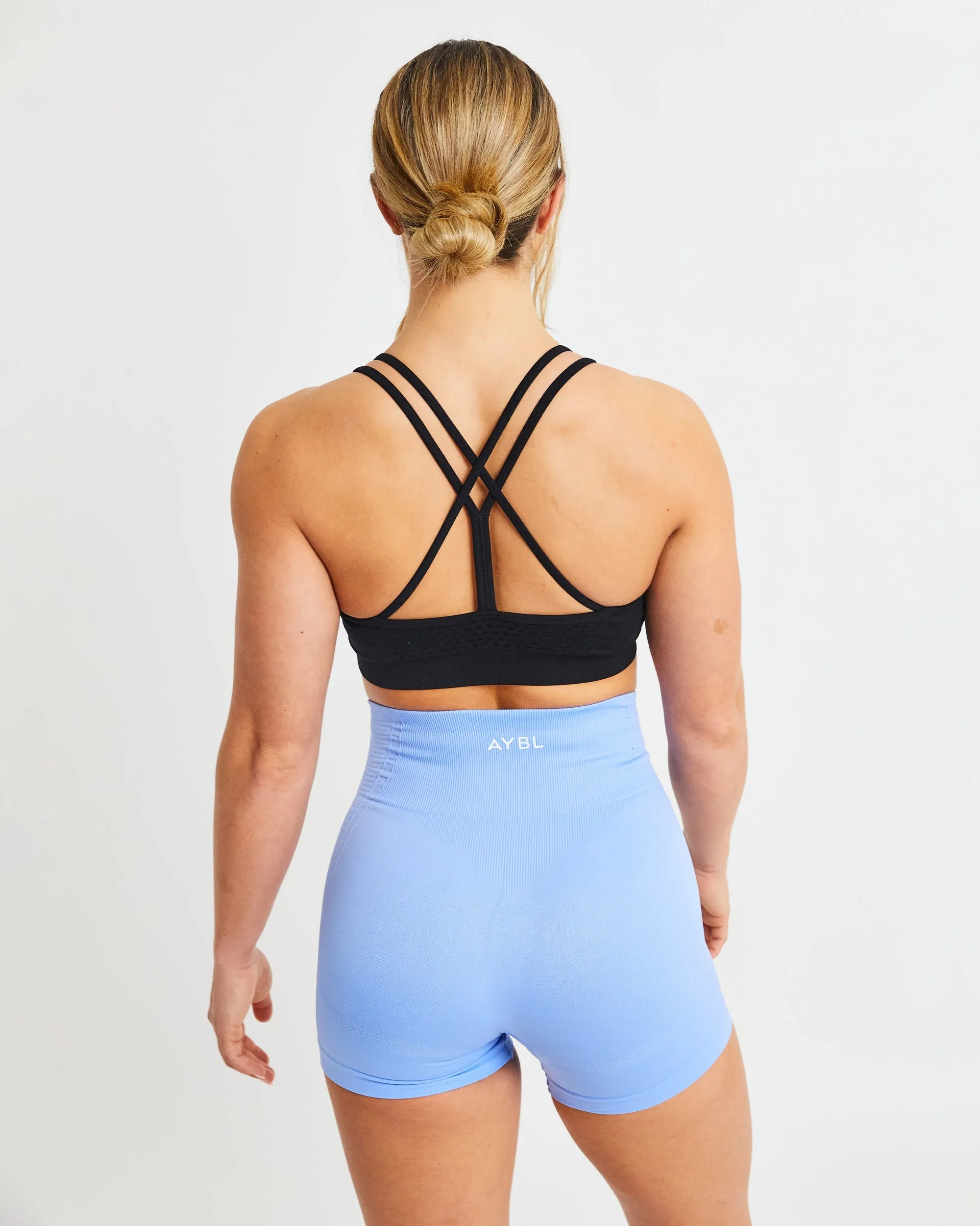 Essential Seamless Strappy Sports Bra - Black sold by AYBL product image thumbnail 2