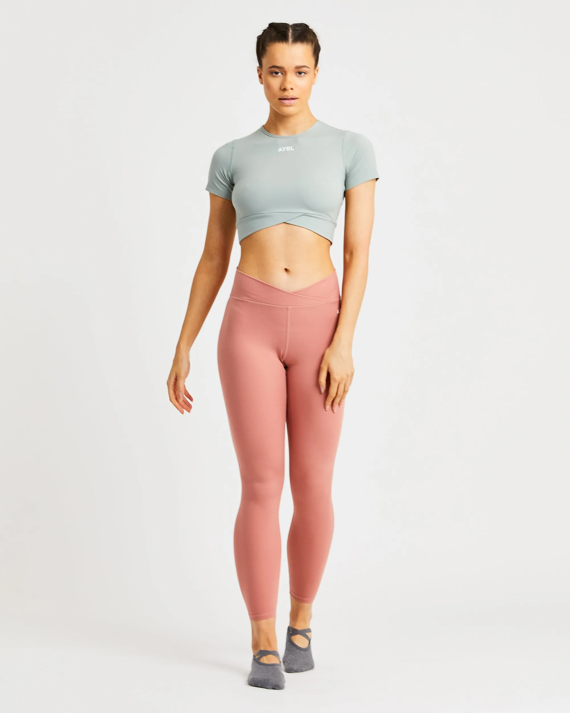 Flow Crop Top - Pistachio Green sold by AYBL product image thumbnail 3