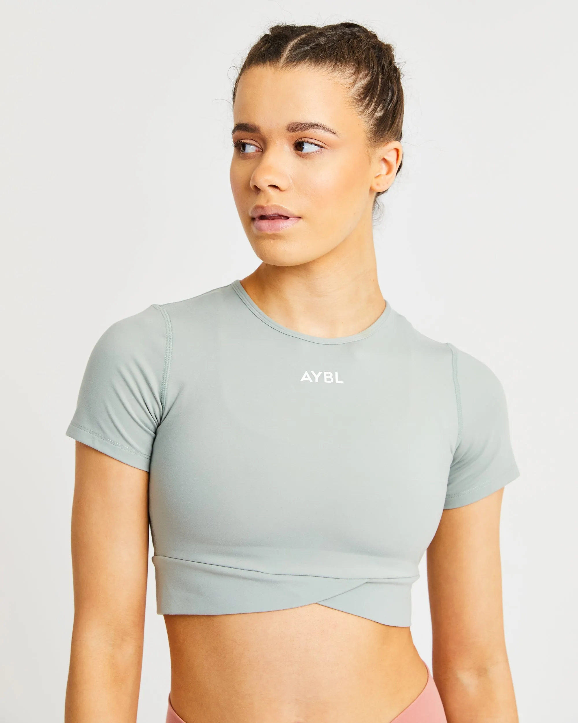 Flow Crop Top - Pistachio Green sold by AYBL product image thumbnail 5