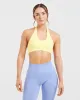 Essential Seamless Halterneck Sports Bra - Yellow sold by AYBL