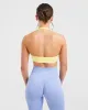 Essential Seamless Halterneck Sports Bra - Yellow sold by AYBL