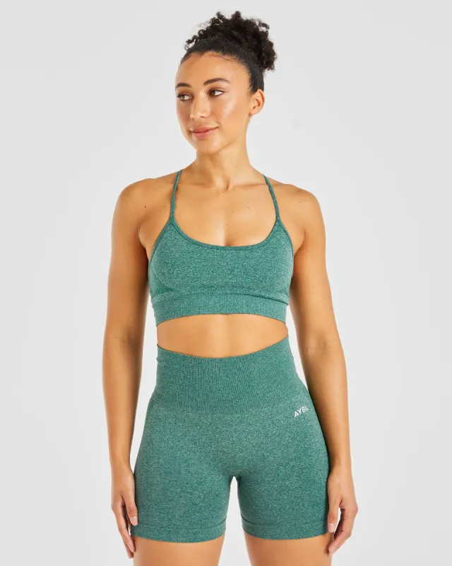 Empower Seamless Sports Bra - Forest Green Marl sold by AYBL