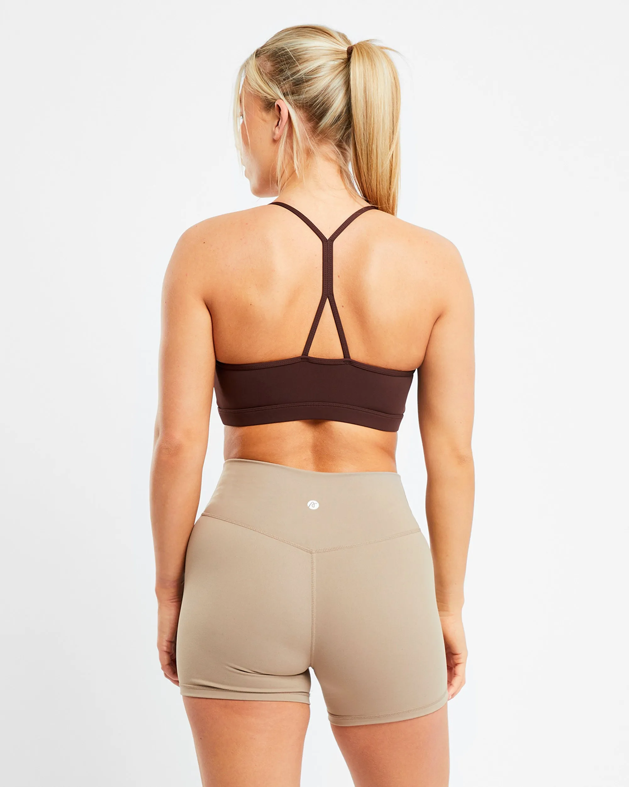 Essential Ruched Sports Bra - Chocolate Brown sold by AYBL product image thumbnail 2