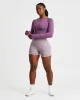 Core Long Sleeve Crop Top - Purple sold by AYBL