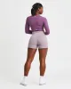Core Long Sleeve Crop Top - Purple sold by AYBL