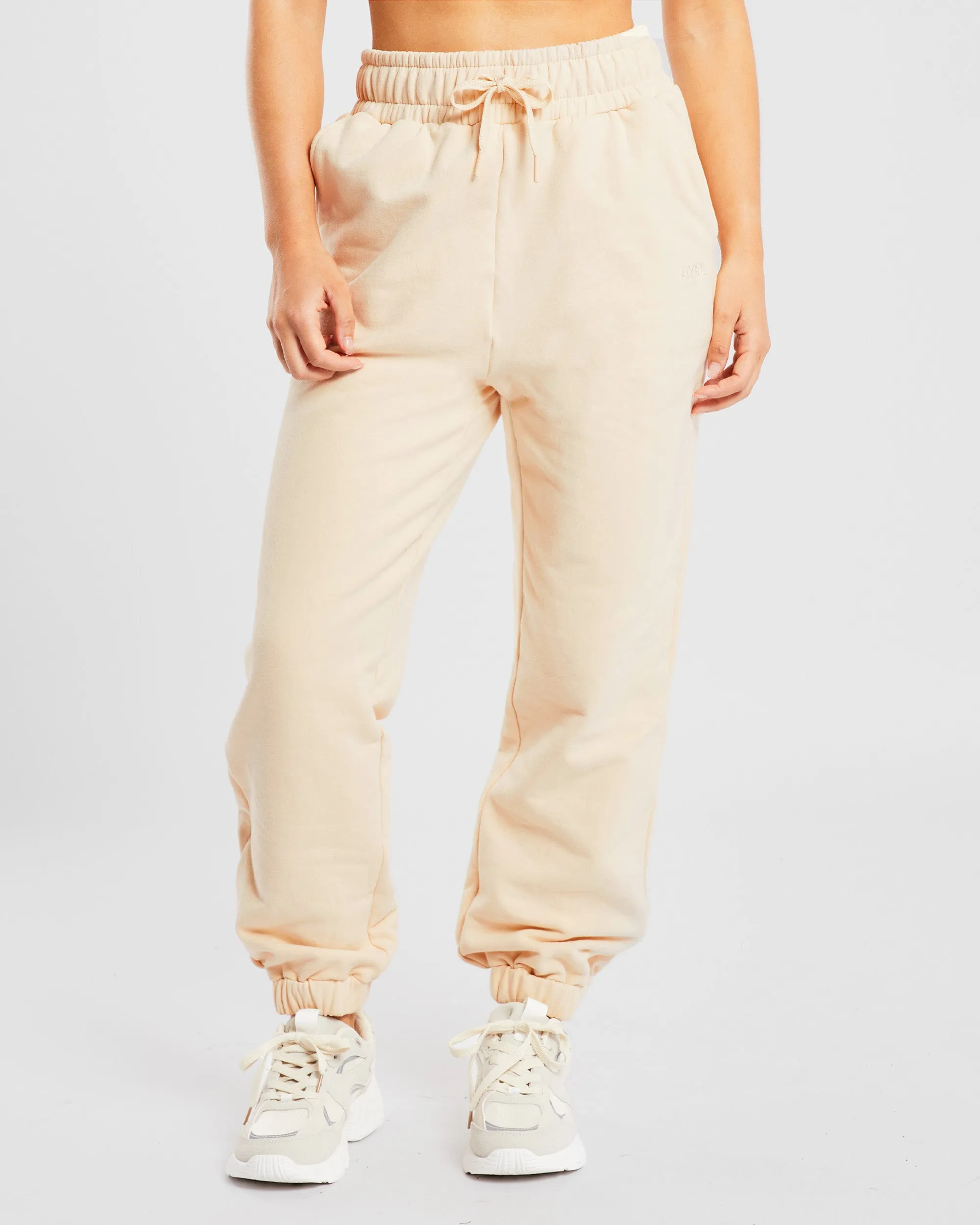 Everyday Relaxed Joggers - Cream sold by AYBL