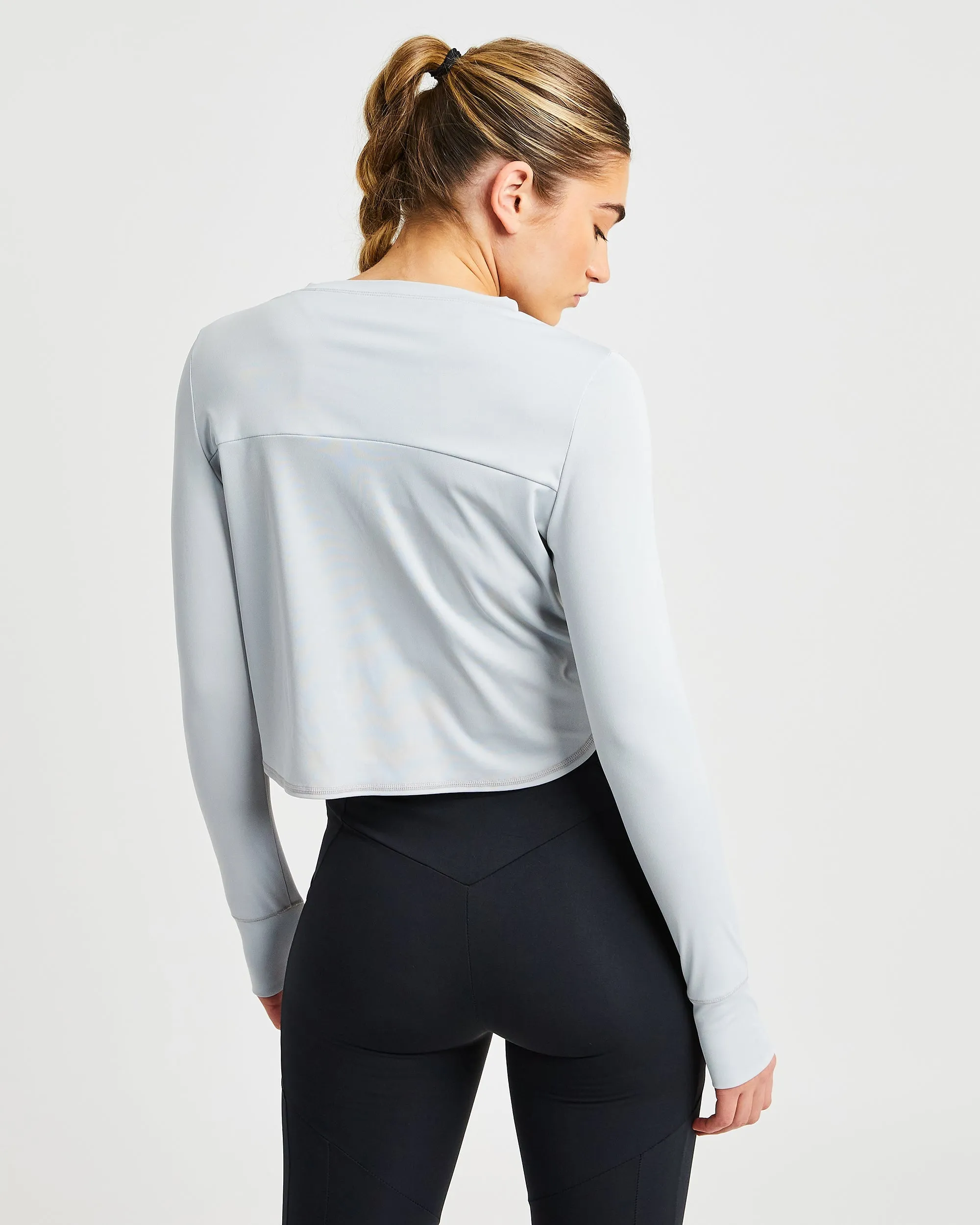 Define Long Sleeve Crop T - Grey sold by AYBL product image thumbnail 2