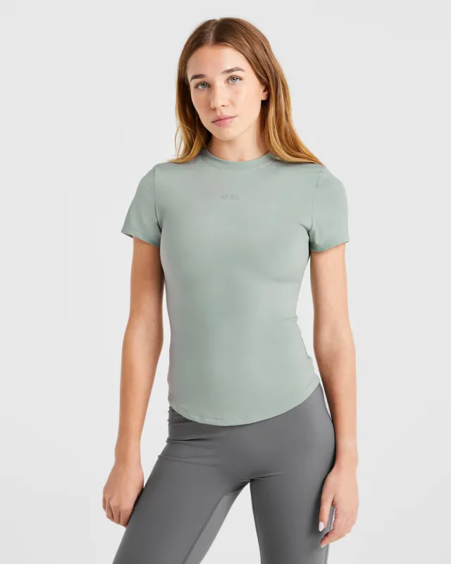 Sculpt T Shirt - Muted Sage sold by AYBL