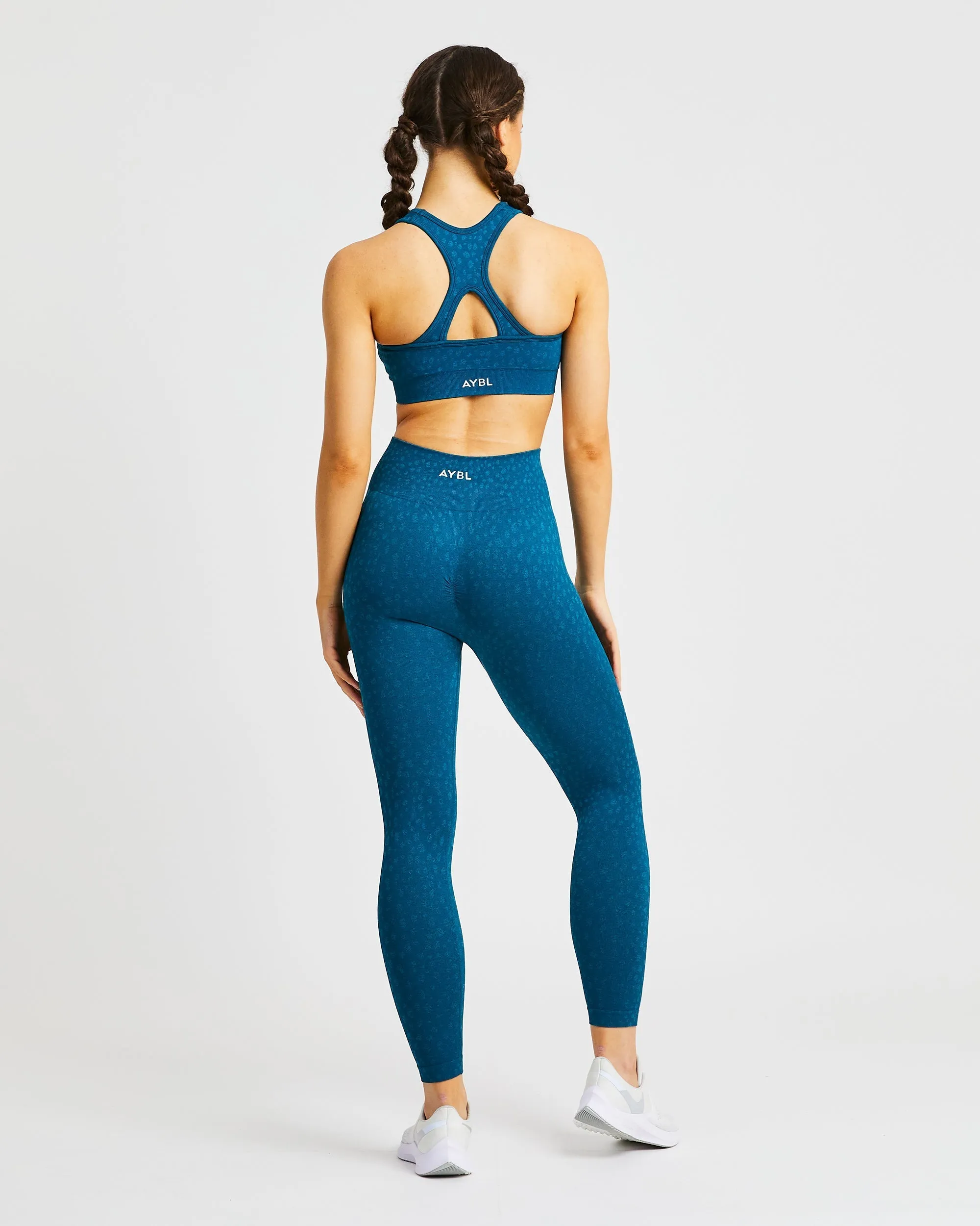 Evolve Speckle Seamless Leggings - Teal sold by AYBL product image thumbnail 4