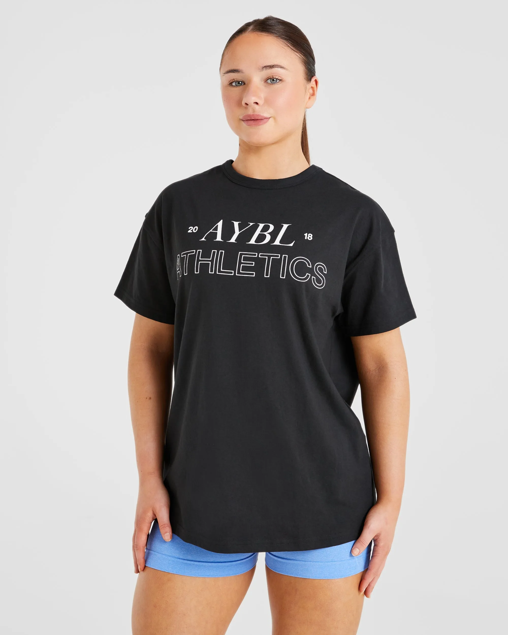 Athletics 18 Oversized T Shirt - Black sold by AYBL