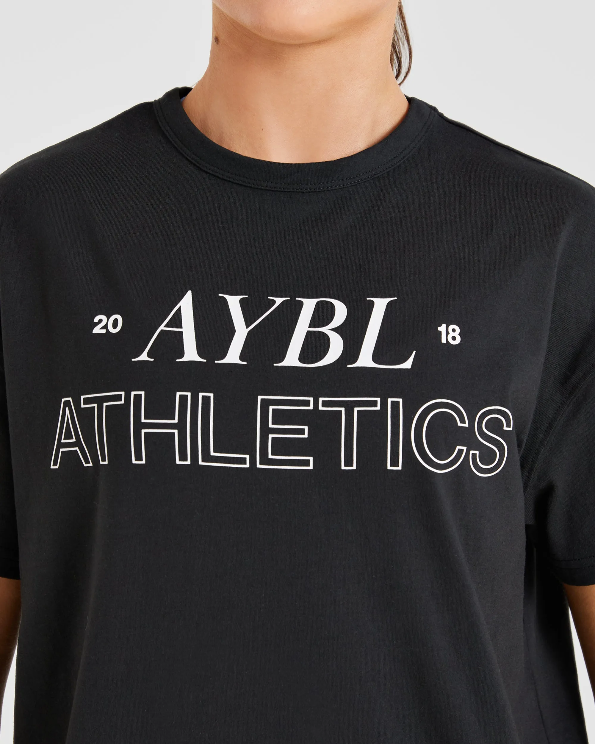 Athletics 18 Oversized T Shirt - Black sold by AYBL product image thumbnail 5