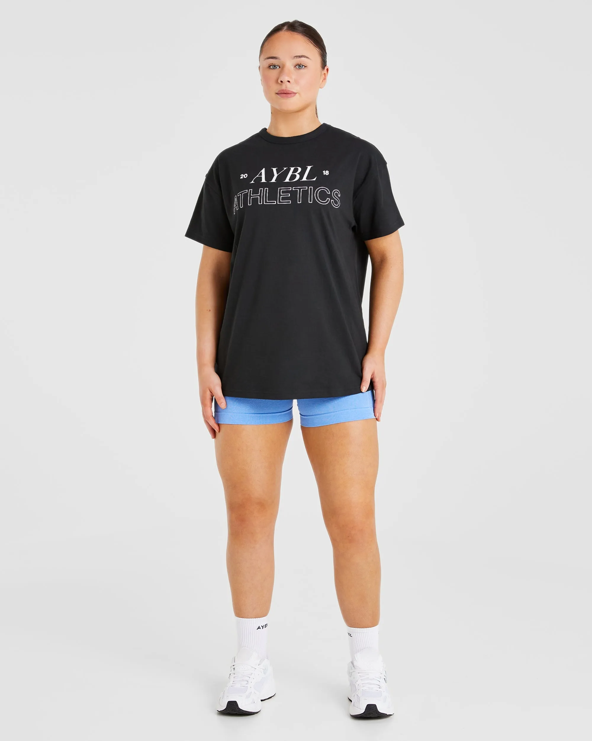 Athletics 18 Oversized T Shirt - Black sold by AYBL product image thumbnail 3