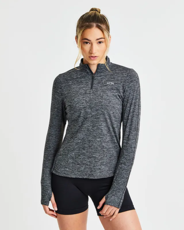 Strive 1/2 Zip Pullover - Grey Marl sold by AYBL
