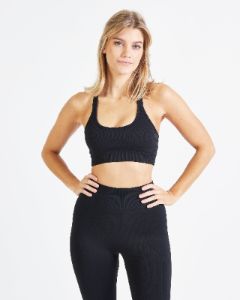 Recharge Seamless Sports Bra - Black sold by AYBL