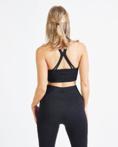 Recharge Seamless Sports Bra - Black sold by AYBL