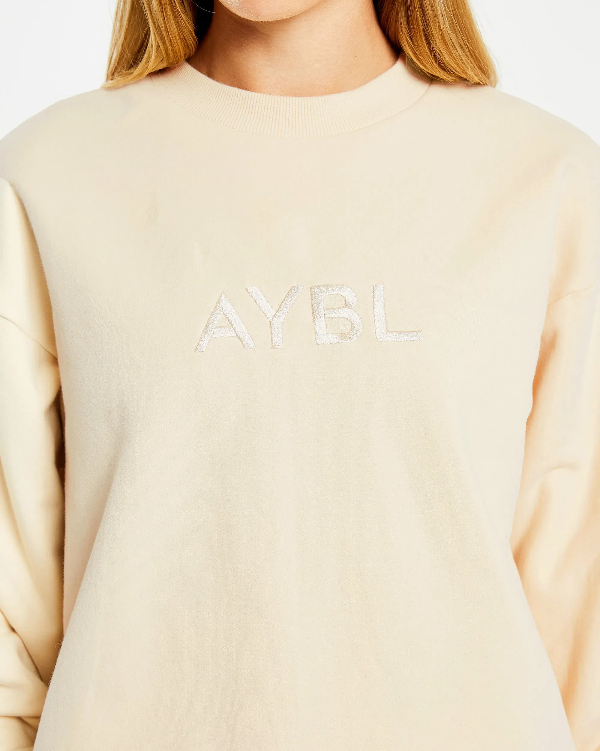 Everyday Relaxed Sweater - Cream sold by AYBL product image thumbnail 5